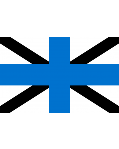 Flag: Naval Jack of Estonia |  landscape flag | 2.16m² | 23sqft | 120x180cm | 4x6ft 