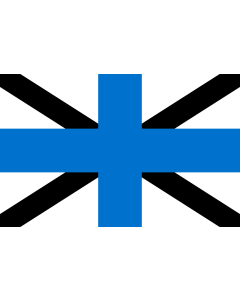 Flag: Naval Jack of Estonia |  landscape flag | 1.35m² | 14.5sqft | 90x150cm | 3x5ft 