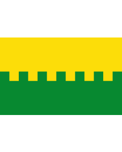 Flag: Saue town, Estonia |  landscape flag | 0.06m² | 0.65sqft | 20x30cm | 8x12in 