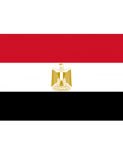 Flag: Egypt |  landscape flag | 0.7m² | 7.5sqft | 70x100cm | 2x3ft 