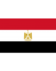 Flag: Egypt |  landscape flag | 1.35m² | 14.5sqft | 90x150cm | 3x5ft 