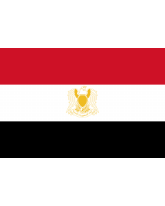 Flag: Egypt 1972 |  landscape flag | 1.35m² | 14.5sqft | 90x150cm | 3x5ft 