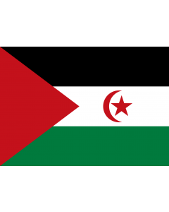 Flag: Western Sahara |  landscape flag | 0.7m² | 7.5sqft | 70x100cm | 2x3ft 