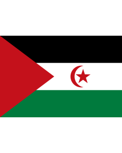 Flag: Western Sahara |  landscape flag | 2.16m² | 23sqft | 120x180cm | 4x6ft 