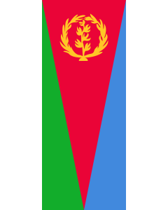 Vertical Hanging Beam Flag: Eritrea |  portrait flag | 3.5m² | 38sqft | 300x120cm | 10x4ft 