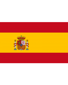 Flag: Spain |  landscape flag | 1.35m² | 14.5sqft | 90x150cm | 3x5ft 