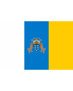 Flag: Canary Islands |  landscape flag | 0.06m² | 0.65sqft | 20x30cm | 8x12in 