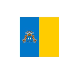 Flag: Canary Islands |  landscape flag | 0.96m² | 10sqft | 80x120cm | 2.5x4ft 