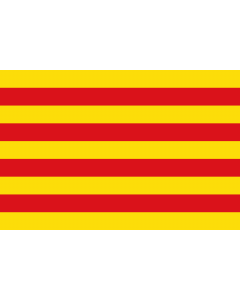 Flag: Catalonia  |  landscape flag | 0.06m² | 0.65sqft | 20x30cm | 8x12in 