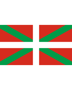 Flag: Basque Country |  landscape flag | 0.96m² | 10sqft | 80x120cm | 2.5x4ft 
