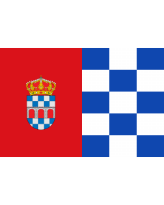 Flag: Abadía, in Cáceres province, Spain |  landscape flag | 2.16m² | 23sqft | 120x180cm | 4x6ft 