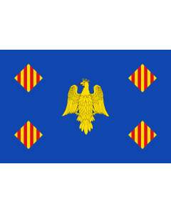 Flag: Aguilón-Zaragoza-Spain |  landscape flag | 1.35m² | 14.5sqft | 90x150cm | 3x5ft 