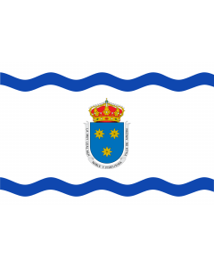 Flag: Ainzón, Zaragoza, Spain |  landscape flag | 1.35m² | 14.5sqft | 90x150cm | 3x5ft 