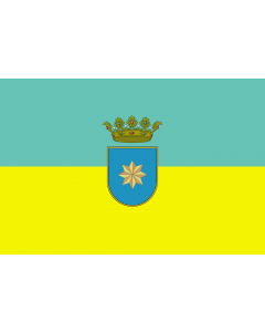 Flag: Alaejos | Alaejos, en Valladolid  España |  landscape flag | 1.35m² | 14.5sqft | 90x150cm | 3x5ft 