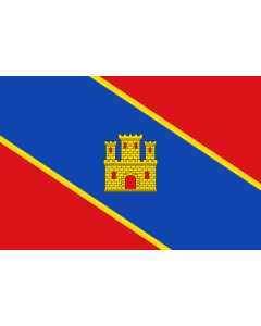 Flag: Alcalá de Ebro-Zaragoza-Spain |  landscape flag | 2.16m² | 23sqft | 120x180cm | 4x6ft 