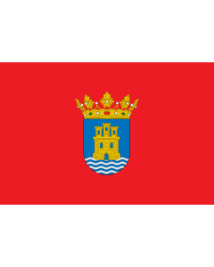 Flagge:  Alcalá de Henares | D Alcalá de Henares | Alkalao | Alcalá de Henaresko bandera | E Alcalá de Henares | Bandièra d Alcalá de Henares  |  Querformat Fahne | 0.06m² | 20x30cm 
