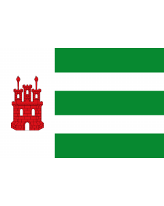Flag: Alcalá de Moncayo-Zaragoza-Spain |  landscape flag | 1.35m² | 14.5sqft | 90x150cm | 3x5ft 