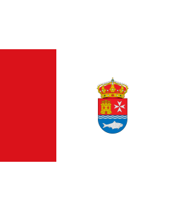 Bandera de  Rectangular en la proporción 2 3, dividida verticalmente a un tercio del asta |  bandera horizontal | 2.16m² | 120x180cm 