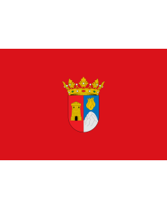 Flag: Alcolecha  Alcoleja , in Alicante province, Spain |  landscape flag | 2.16m² | 23sqft | 120x180cm | 4x6ft 