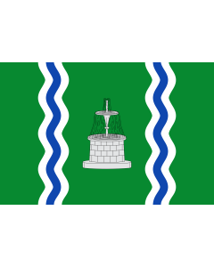 Flag: Alfamén-Zaragoza-Spain |  landscape flag | 1.35m² | 14.5sqft | 90x150cm | 3x5ft 