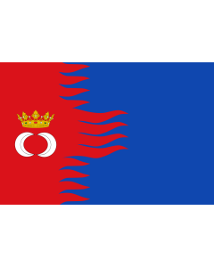 Flag: Alforque-Zaragoza-Spain |  landscape flag | 1.35m² | 14.5sqft | 90x150cm | 3x5ft 