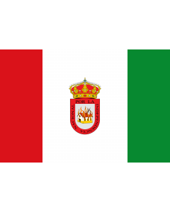 Flag: Algodonales, in Cádiz province, Spain |  landscape flag | 1.35m² | 14.5sqft | 90x150cm | 3x5ft 
