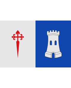 Bandera de  «Bandera de proporciones 2 3. Partida por mitad vertical |  bandera horizontal | 2.16m² | 120x180cm 