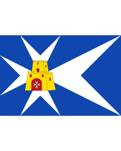 Flag: Aliaga-Teruel-Spain |  landscape flag | 1.35m² | 14.5sqft | 90x150cm | 3x5ft 