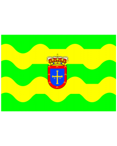 Flag: Allande | Allande, en Asturias  España |  landscape flag | 1.35m² | 14.5sqft | 90x150cm | 3x5ft 