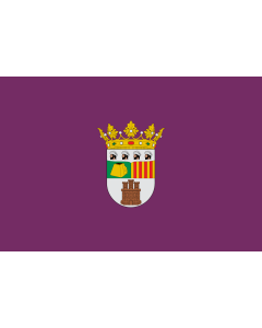 Flag: Almudevar-Huesca-Spain |  landscape flag | 1.35m² | 14.5sqft | 90x150cm | 3x5ft 