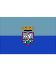 Flag: Almunecar | Almuñécar, en Granada  España |  landscape flag | 1.35m² | 14.5sqft | 90x150cm | 3x5ft 