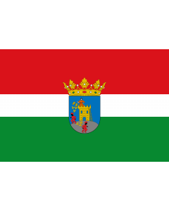 Flag: Alozaina, in Málaga province, Spain |  landscape flag | 2.16m² | 23sqft | 120x180cm | 4x6ft 