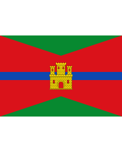 Flag: Anento-Zaragoza-Spain |  landscape flag | 1.35m² | 14.5sqft | 90x150cm | 3x5ft 