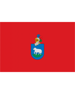 Flag: Ansoáin  Navarre - Spain |  landscape flag | 1.35m² | 14.5sqft | 90x150cm | 3x5ft 