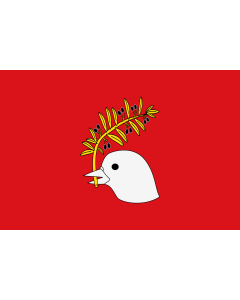 Flag: Arms of Arbeca, Lleida, Spain |  landscape flag | 1.35m² | 14.5sqft | 90x150cm | 3x5ft 