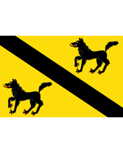 Flag: Areatza | Areatza  Vizcaya  Bandera rectangular de proporción 2 3, sobre un paño amarillo | Eu Areatzako udal ikurrina Bandera laukizuzena 2 3 eredukoa |  landscape flag | 1.35m² | 14.5sqft | 90x150cm | 3x5ft 