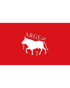 Flag: Arms of Argente-Teruel-Spain |  landscape flag | 1.35m² | 14.5sqft | 90x150cm | 3x5ft 