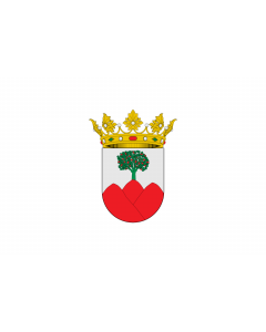 Flag: Coat of arms of Ayódar  Valencian Community |  landscape flag | 2.16m² | 23sqft | 120x180cm | 4x6ft 