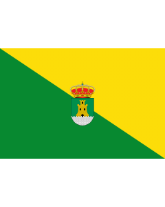 Flag: Aznalcázar, Seville, Spain |  landscape flag | 1.35m² | 14.5sqft | 90x150cm | 3x5ft 