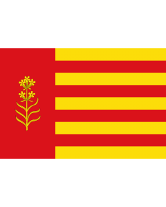 Flag: Azuara-Zaragoza-Spain |  landscape flag | 1.35m² | 14.5sqft | 90x150cm | 3x5ft 