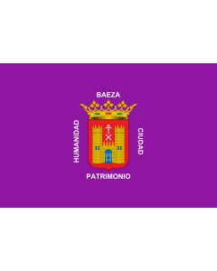 Flag: Baeza, Jaén, Spain |  landscape flag | 2.16m² | 23sqft | 120x180cm | 4x6ft 