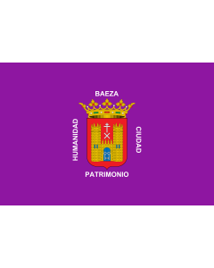 Bandera de  Baeza, Jaén, España |  bandera horizontal | 1.35m² | 90x150cm 