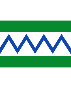 Flag: Barjas, in León province, Spain |  landscape flag | 2.16m² | 23sqft | 120x180cm | 4x6ft 