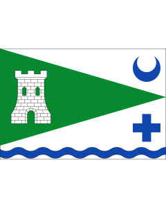 Flag: Bayarcal, Almería, Spain |  landscape flag | 1.35m² | 14.5sqft | 90x150cm | 3x5ft 