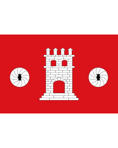 Flag: Bellaguarda | Bellaguarda, Lérida, España | Bellaguarda, Lleida, Espanya |  landscape flag | 2.16m² | 23sqft | 120x180cm | 4x6ft 