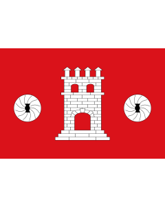 Flag: Bellaguarda | Bellaguarda, Lérida, España | Bellaguarda, Lleida, Espanya |  landscape flag | 2.16m² | 23sqft | 120x180cm | 4x6ft 