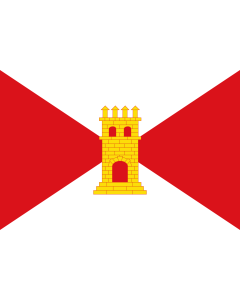 Flag: Bellvei  Tarragona, Spain |  landscape flag | 1.35m² | 14.5sqft | 90x150cm | 3x5ft 