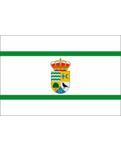 Flag: Benalauría, Málaga, Spain |  landscape flag | 1.35m² | 14.5sqft | 90x150cm | 3x5ft 