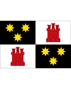 Flag: Benitagla, Almería, Spain |  landscape flag | 1.35m² | 14.5sqft | 90x150cm | 3x5ft 
