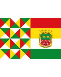 Flag: Cabra, Córdoba, Spain |  landscape flag | 2.16m² | 23sqft | 120x180cm | 4x6ft 